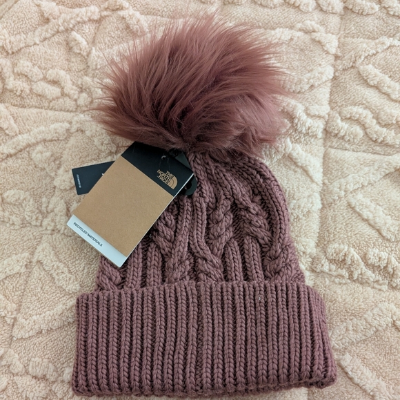 The North Face Mauve Cable Knit Beanie - Picture 1 of 4